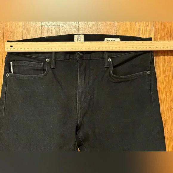 Hiroshi Kato “The Needle” Skinny Fit Selvedge Jeans – Black Men’s Size 33